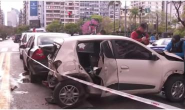 Choque múltiple en el centro porteño: tres heridos hospitalizados