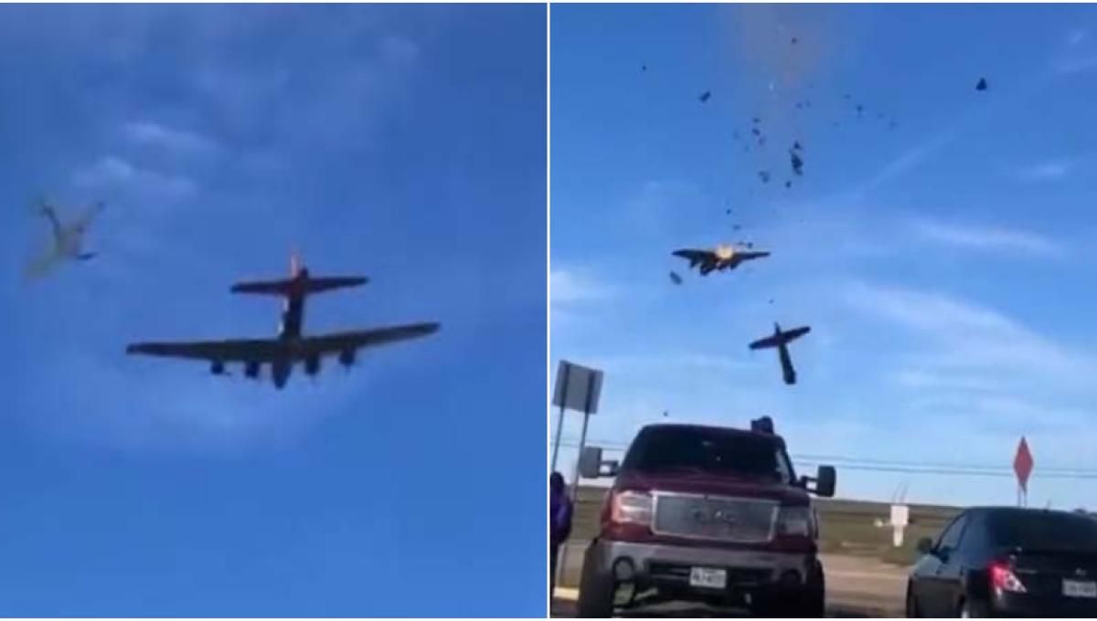 Dos Aviones De La Segunda Guerra Mundial Chocaron Durante Un Show Aéreo 8876