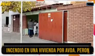 Incendio en una vivienda sobre avenida Perón: asistieron a una mujer de 69 años