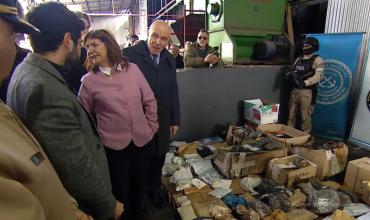 El ministerio de seguridad quemó más de 1.600kg de droga