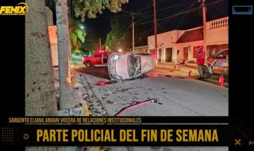 Chocó, volcó y no le pudieron realizar el test de alcoholemia