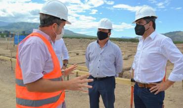 Marcelo del Moral visitó la obra en construcción del nuevo Hospital de Chilecito