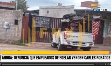 Denuncian que empleados de EDELAR venden cables robados en Chamical