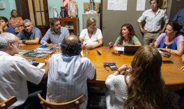 Autoridades provinciales se reunieron con el Obispo Dante Braida para informarle sobre la situación crítica del agua en toda la provincia