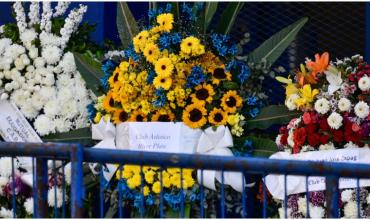 La visita de la delegación de River Plate al velatorio de Miguel Russo en La Bombonera: el diálogo entre Jorge Brito y Riquelme