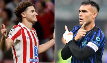 Atlético de Madrid e Inter se enfrentan en el partido del día por la Champions League