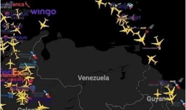 Desvían cientos de vuelos sobre el cielo de Venezuela tras la advertencia de Donald Trump