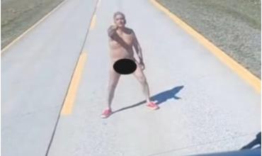 Un hombre desnudo atacó a un auto argentino y le rompió el parabrisas en una ruta de Chile