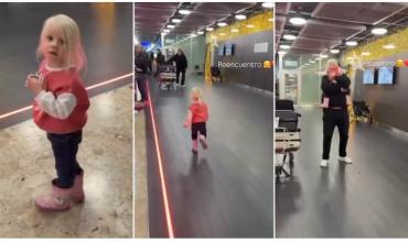 Maxi López llegó a Suiza y se reencontró con su hija: el emotivo momento que esperó 47 días