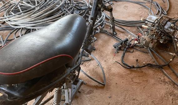 Recuperaron motopartes que estarían vinculadas a un hecho delictivo en Nonogasta