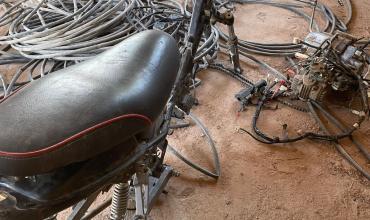 Recuperaron motopartes que estarían vinculadas a un hecho delictivo en Nonogasta