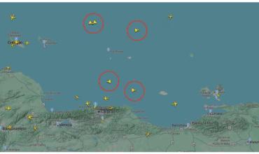 Cinco aviones de combate de Estados Unidos operan frente a la costa de Venezuela
