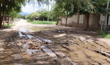 Vecinos del barrio Nueva Esperanza reclaman por una pérdida de agua de larga data