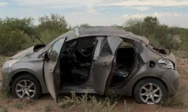 Volcó un automóvil sobre Ruta 141 y sus ocupantes fueron asistidos en Chepes