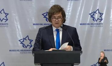 Javier Milei vinculó "a la extrema izquierda" con el "terrorismo islamista" y advirtió "tolerancia cero con el antisemitismo"