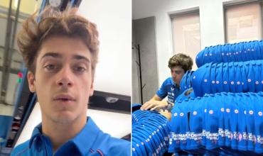 Antes de los tests en Bahréin, Colapinto fue protagonista de un divertido episodio en las redes de Alpine