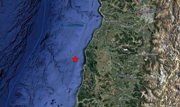 Un sismo de 6.1 grados se registró en Chile con epicentro 15 kilómetros al sureste de Parque Fray Jorge