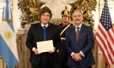 Milei recibió al embajador estadounidense, Peter Lamelas, en medio del conflicto en Medio Oriente