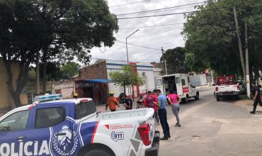Choque entre motocicletas por Av. Alem y Callao dejó dos jóvenes con lesiones leves