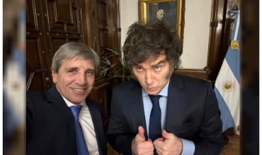 Milei celebró el dato de inflación mayorista y elogió a Caputo: “Por lejos, el mejor de la historia argentina"