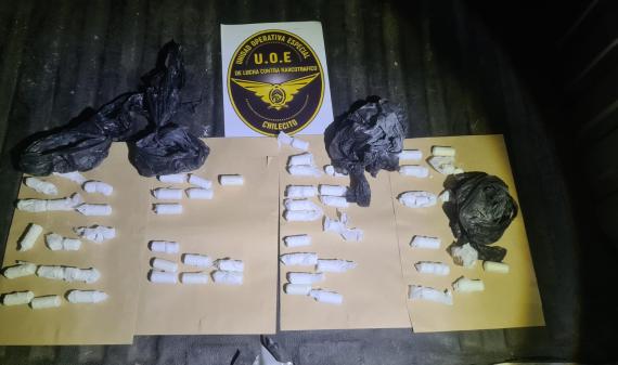 Secuestran medio kilo de cocaína en un control sobre Ruta 74