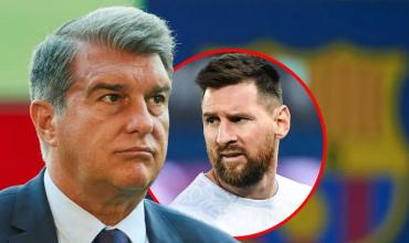 Para el presidente del Barcelona, Joan Laporta,  Messi no fue el mejor jugador de la historia