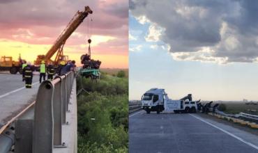Un camionero murió luego de caer con su vehículo al arroyo Tortugas en la autopista Rosario-Córdoba