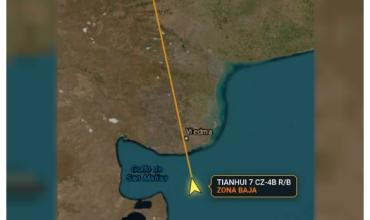 Lluvia de fuego en Río Negro: restos de un cohete chino cruzaron el cielo patagónico