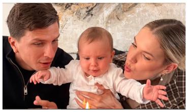 Eva Bargiela y Gianluca Simeone celebraron los seis meses de Faustino en Madrid