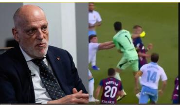  La suspensión histórica que exige Javier Tebas para Esteban Andrada tras pegarle una piña a un rival: "Una auténtica barbaridad"