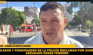 Jubilados y pensionados de la Policía reclaman el pago de un aumento adeudado desde febrero