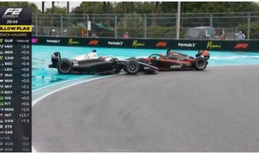 Varrone sufrió y terminó 13° en una accidentada carrera de F2 en Miami