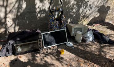 Recuperaron electrodomésticos robados y detuvieron a un hombre en barrio Alunai