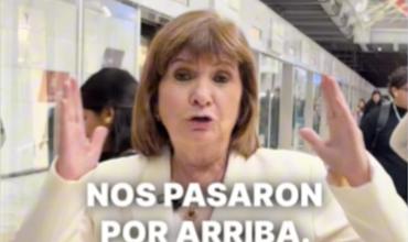 Patricia Bullrich, en modo campaña: cuestionó duramente el estado del subte en la Ciudad