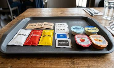 Desde agosto, los paises de la Unión Europea prohibirán los sobres plásticos de aderezos