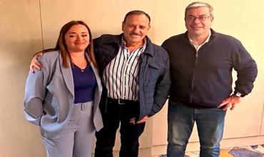 Quintela se reunió con Cecilia Moreau y Germán Martínez para coordinar la agenda federal del PJ