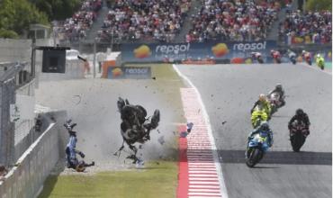 Terrible accidente de Alex Márquez que asustó a todos: salió volando y su moto quedó destrozada