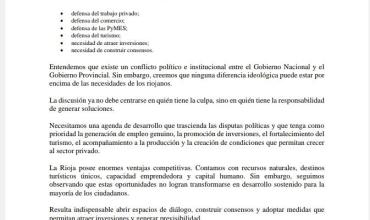 La Cámara Comercial de Chilecito reclamó diálogo y medidas para reactivar la economía riojana