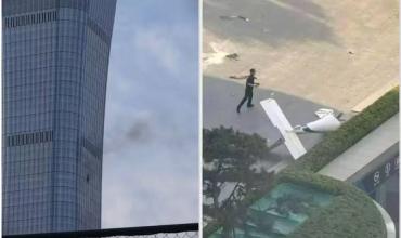 China: una avioneta se estrelló contra la Torre Citic, el edificio más alto de Beijing