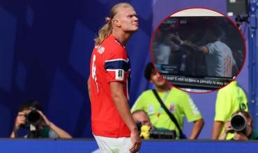La inesperada queja de Erling Haaland por el penal de Mbappé ante Marruecos: "Es demasiado"