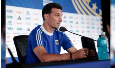 Lionel Scaloni sobre el equipo titular ante Inglaterra: “Podríamos hacer un cambio”