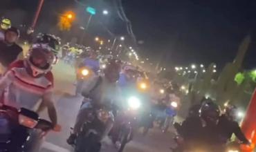 Despejaron a un grupo de unas 80 motocicletas que realizaba maniobras peligrosas en la zona sur de la Capital