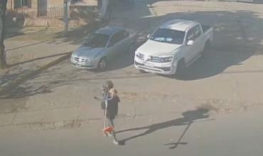 Piden ayuda para identificar al hombre que robó una desmalezadora en pleno centro de la Capital
