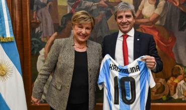Luis Caputo habló tras la reunión con la titular del FMI: “Quiere ver cómo se desarrolla Vaca Muerta con sus propios ojos”