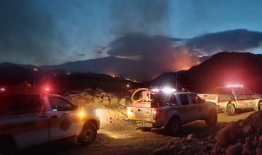 Incendio en Guanchín: el único foco de gran magnitud sigue activo y esperan que el clima ayude a sofocarlo