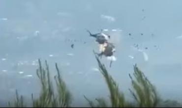 En medio de los incendios en Grecia, chocaron dos helicópteros que combatían el fuego: murieron el piloto y el copiloto