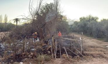 Controlaron un incendio de pastizales en Malligasta y reiteran el pedido de extremar los cuidados