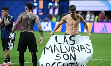 Tapia apuntó contra los antiargentina y defendió la bandera de Malvinas ante Inglaterra