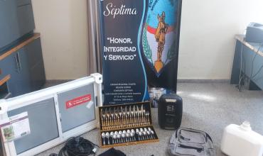 Recuperan bienes robados tras la detención de un sospechoso por un robo en Capital
