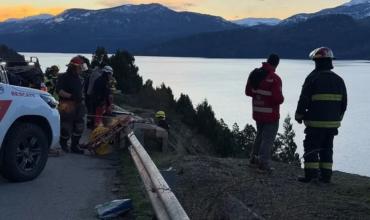 San Martín de los Andes: encontraron muerto al conductor de un auto que cayó al lago Lácar desde la Ruta 40